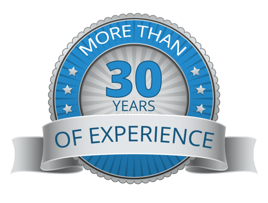 Over 30 Years of Experience